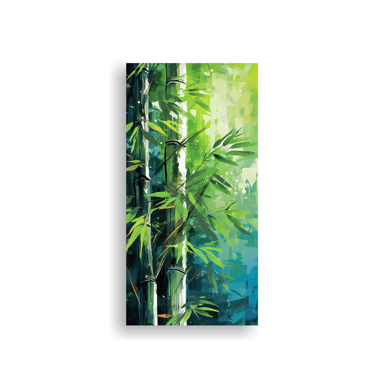 GENERICO - Cuadro Expresión Para Comedor Con Hojas De 50x100 Cm