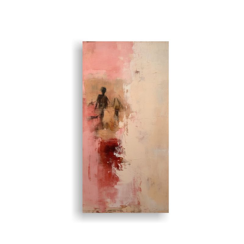 GENERICO - Tela Abstracta Con Colores Mixtos En Estilo 20x40 Cm