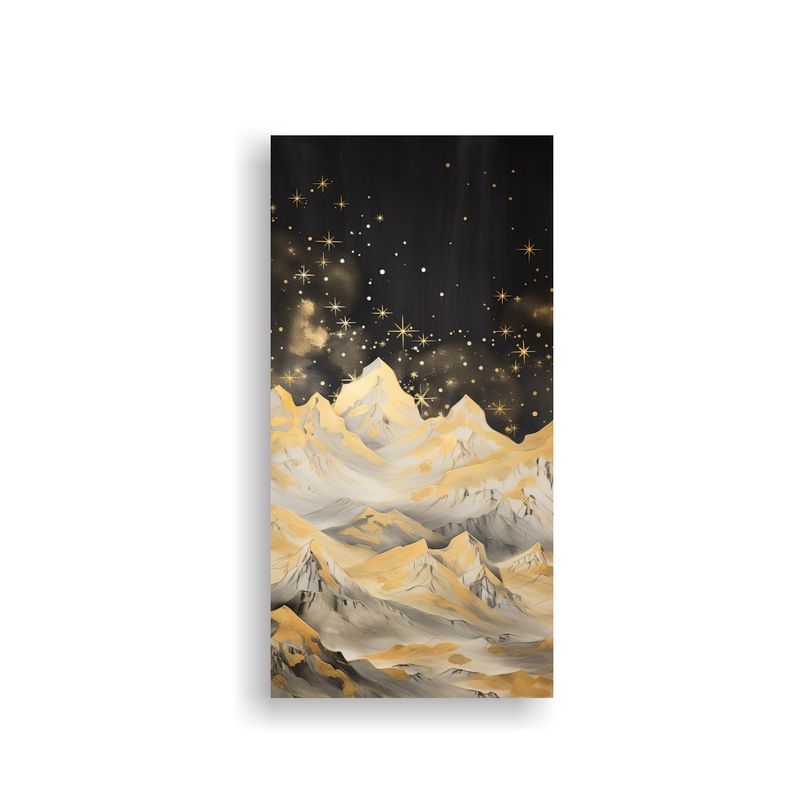 GENERICO - Lienzo De Tela Diseño Habitación Con Paisaje 30x60 Cm