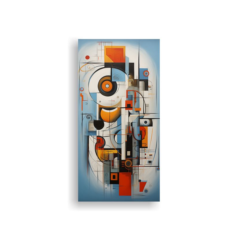 GENERICO - Cuadros Abstractos Con Manchas Inspiración 50x100 Cm
