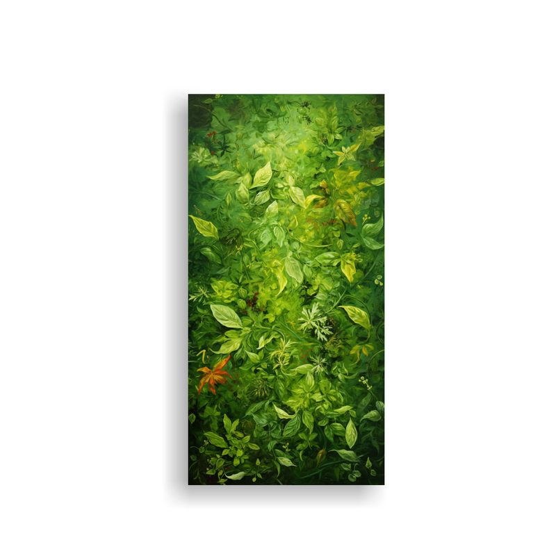 GENERICO - Lienzo Tela Canvas Efecto Visual Hierbas 40x80 Cm