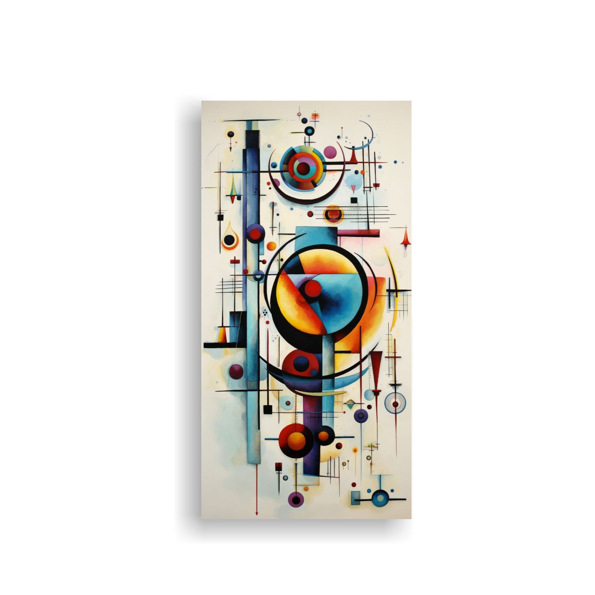GENERICO - Pintura Abstracta Duradera Kandinsky Canva Tema 50x100 Cm