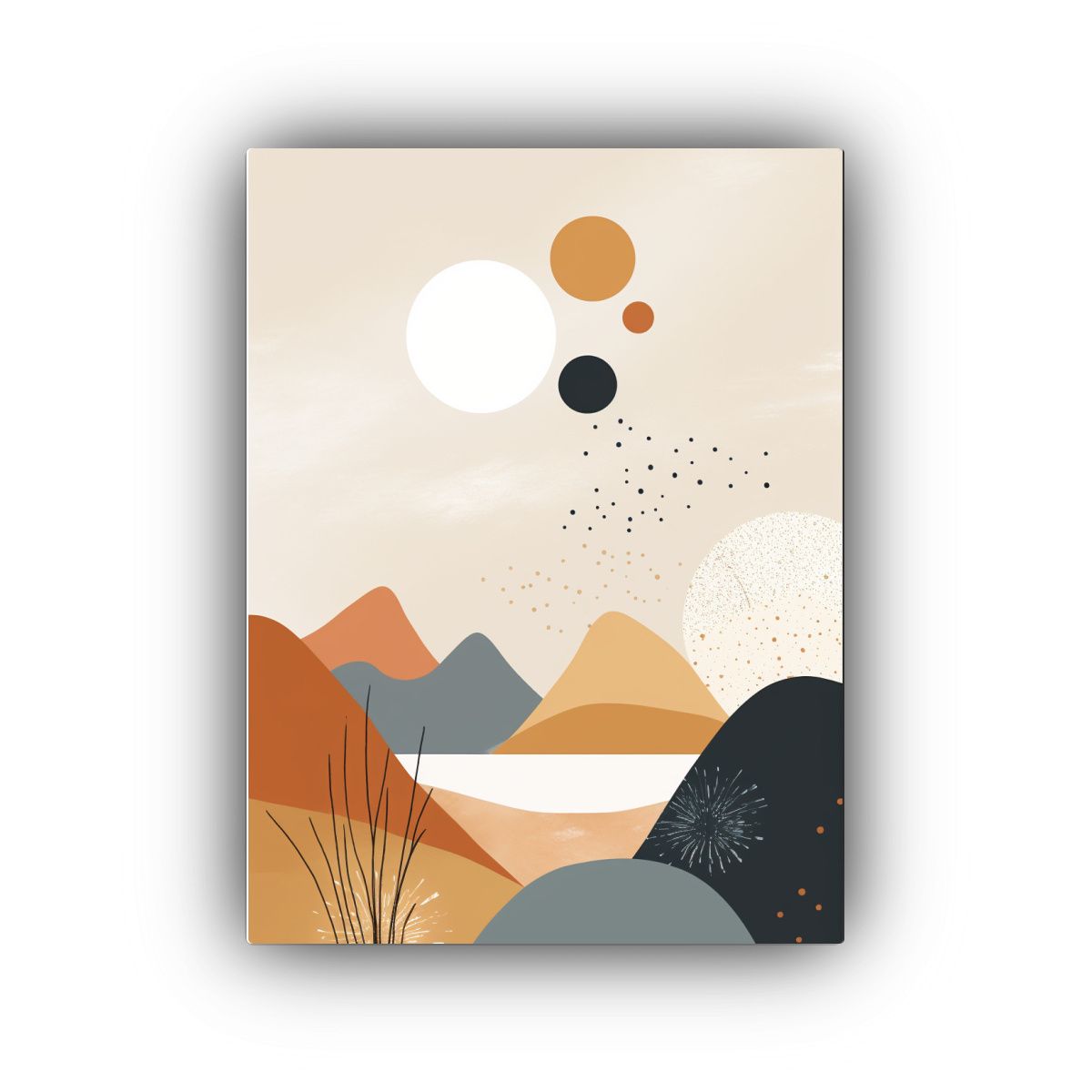 GENERICO - Estilo Galería Sala Arte Escandinavo Con 80x120 Cm