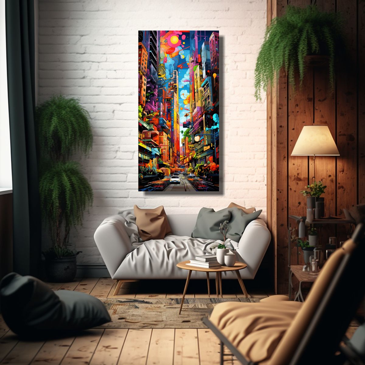 GENERICO - Pintura Decorativa De Lienzo Con Armonía 60x120 Cm