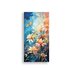 GENERICO - Pinturas Decorativas De Bambú En Colores Blancos 70x140 Cm