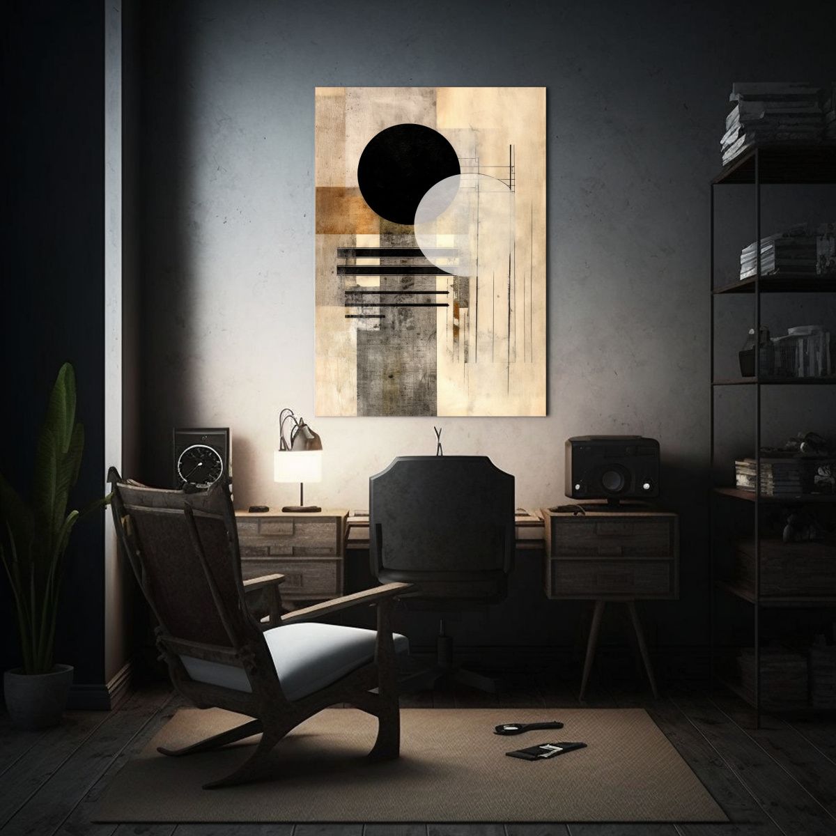 GENERICO - Cuadro Abstracto De Inspiración Para Decoración 80x120 Cm