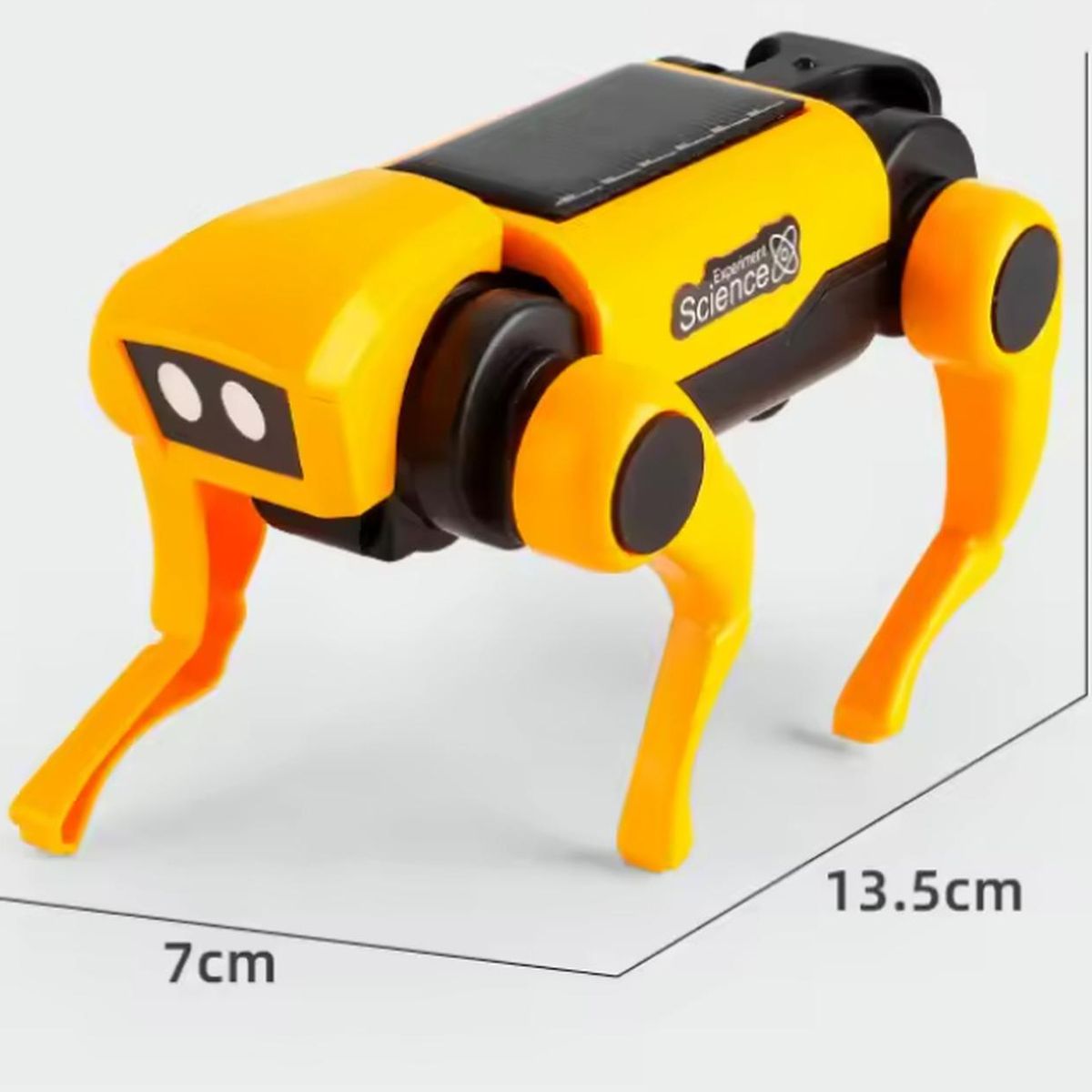 GENERICO - Juguete Solar Para Armar Niños Perro Y Gato Armable Gato Y Perro Amarillo