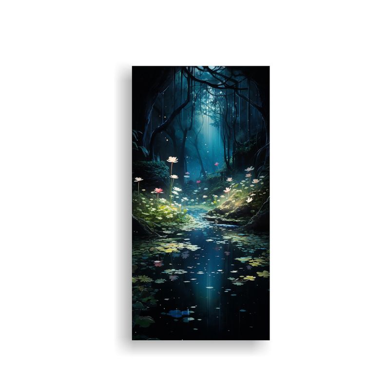 GENERICO - Lienzo De Tela Fotografía Vitalidad Jardín 50x100 Cm