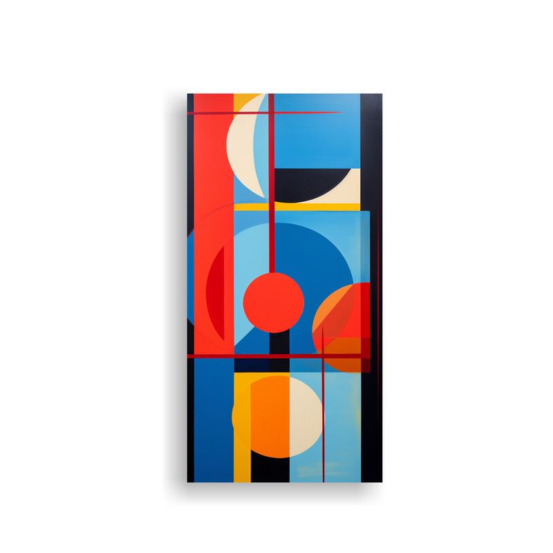 GENERICO - Pinturas Decorativas De Abstracción Geométrica 80x160 Cm