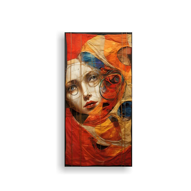 GENERICO - Pintura Decorativa De Composición Abstracta De 20x40 Cm