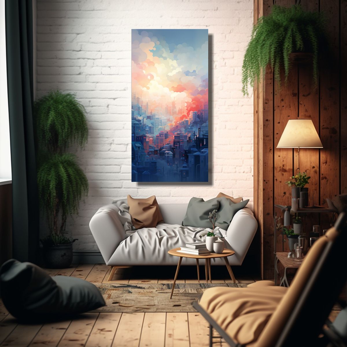 GENERICO - Pinturas Decorativas Modernas De Canva Suaves 50x100 Cm