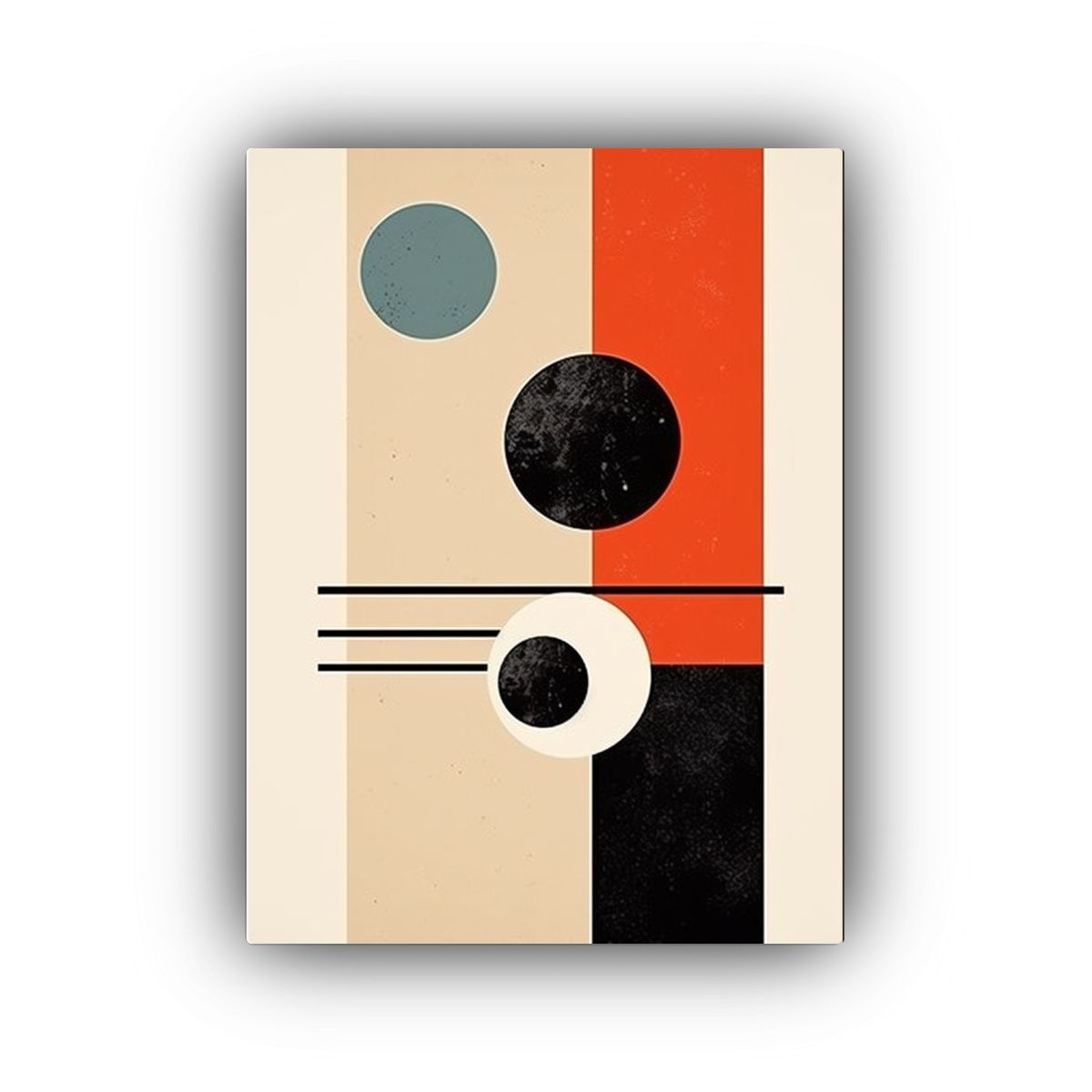 GENERICO - Cuadro De Cuadro Clásica Retro Estilo Gráfico 80x120 Cm