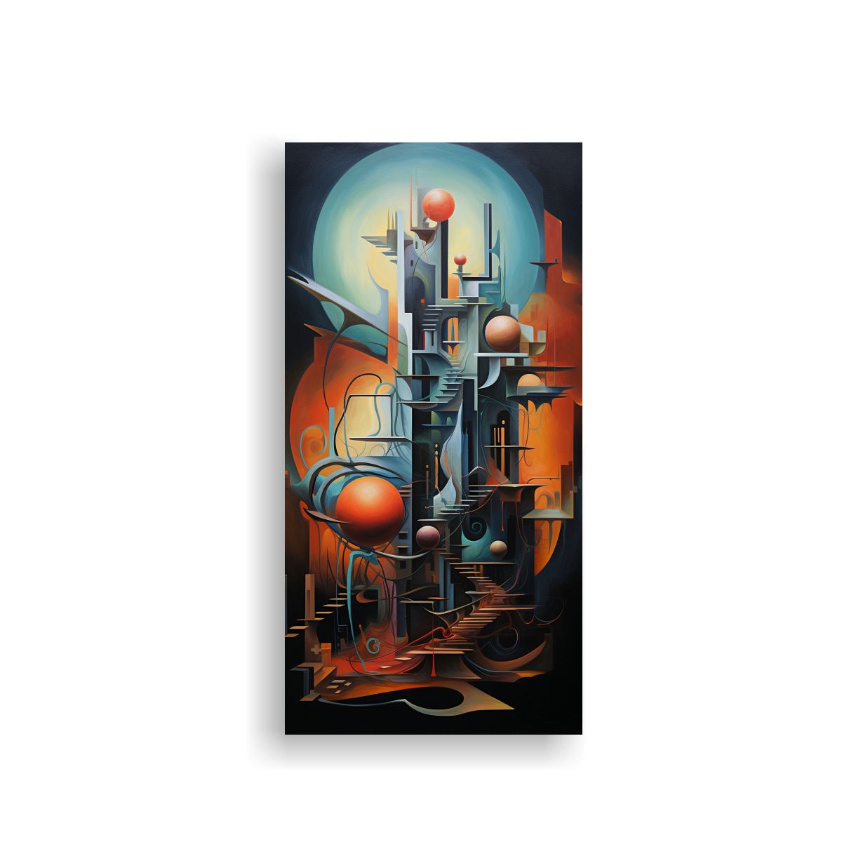 GENERICO - Cuadro Colores Culturar Un Viaje Por Reinos 60x120 Cm