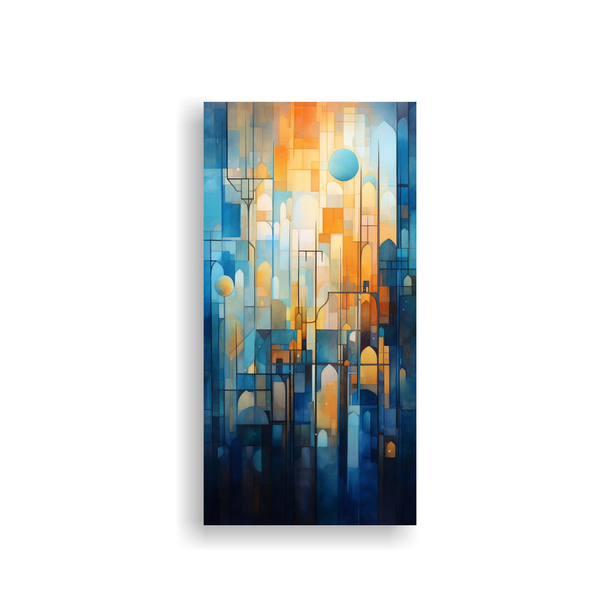 GENERICO - Cuadro Tema Impacto Visual Pintura Abstracta De 50x100 Cm
