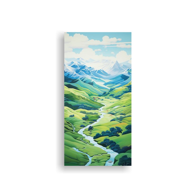 GENERICO - Cuadros De Decoración Arte Vertical Living Que 50x100 Cm