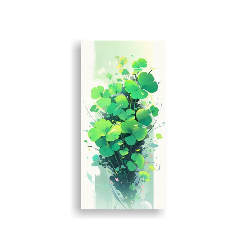GENERICO - Pintura De Pared Tema Equilibrio Colores Verde 70x140 Cm