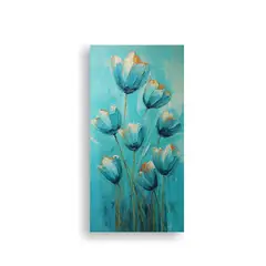 GENERICO - Cuadro Decorativo Vintage En Turquesa Con 20x40 Cm