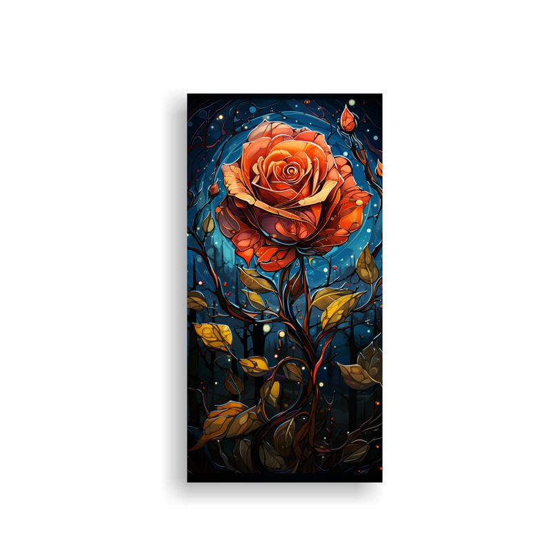 GENERICO - Cuadro Comedor Estilo Rose Van Gogh 20x40 Cm