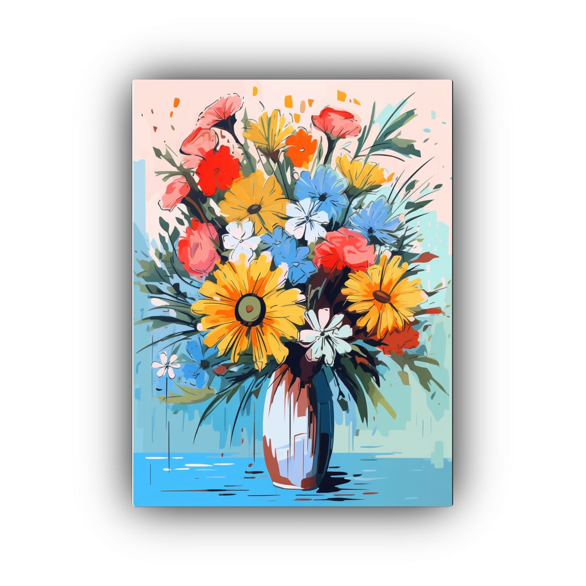 GENERICO - Pintura Decorativa Estilo JeanMichel Basquiat 80x120 Cm