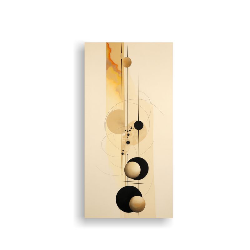 GENERICO - Cuadro Estético Intenso En Fondo Beige 40x80 Cm
