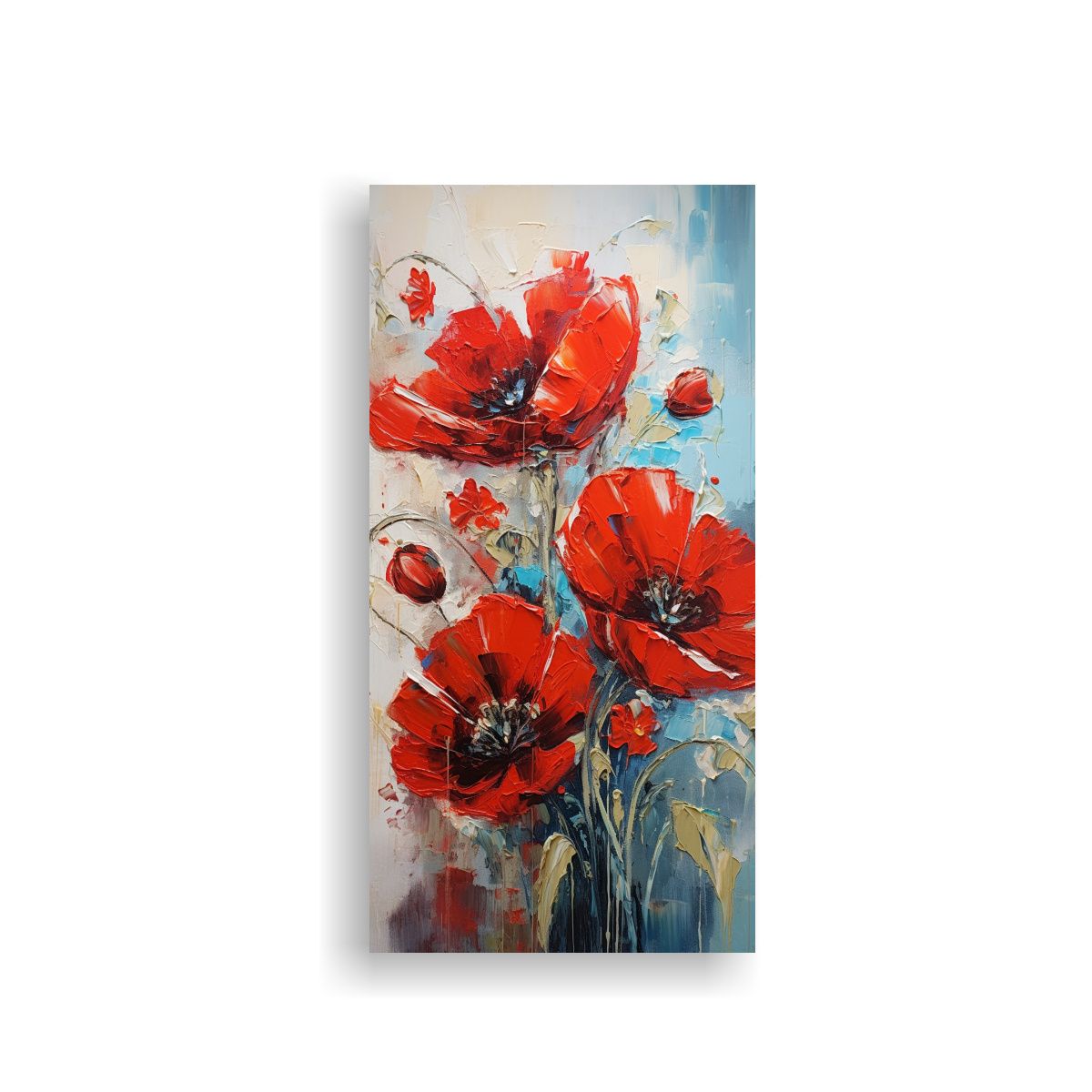 GENERICO - Pintura En Lienzo De Adorno A Red Estilo POPPIES 80x160 Cm