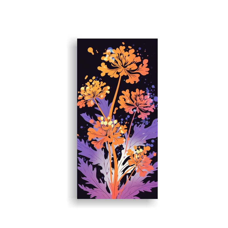 GENERICO - Pinturas Decorativas De Arte Concepto Floral En 30x60 Cm