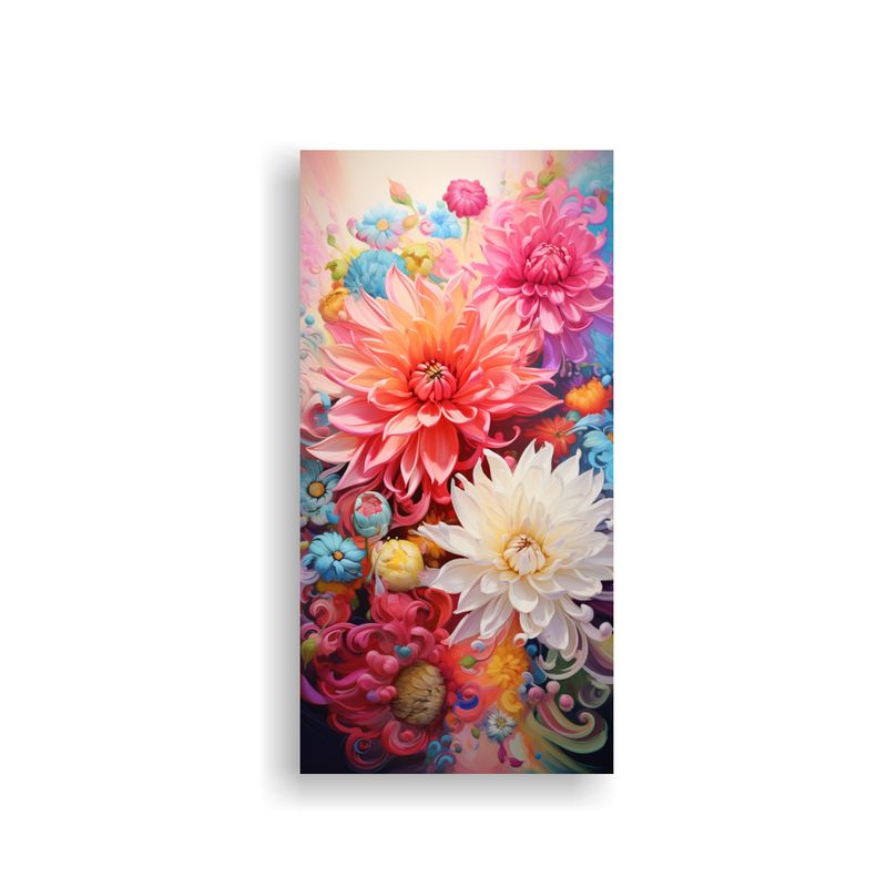 GENERICO - Pinturas Decorativas De Flores En Perspectivas 60x120 Cm