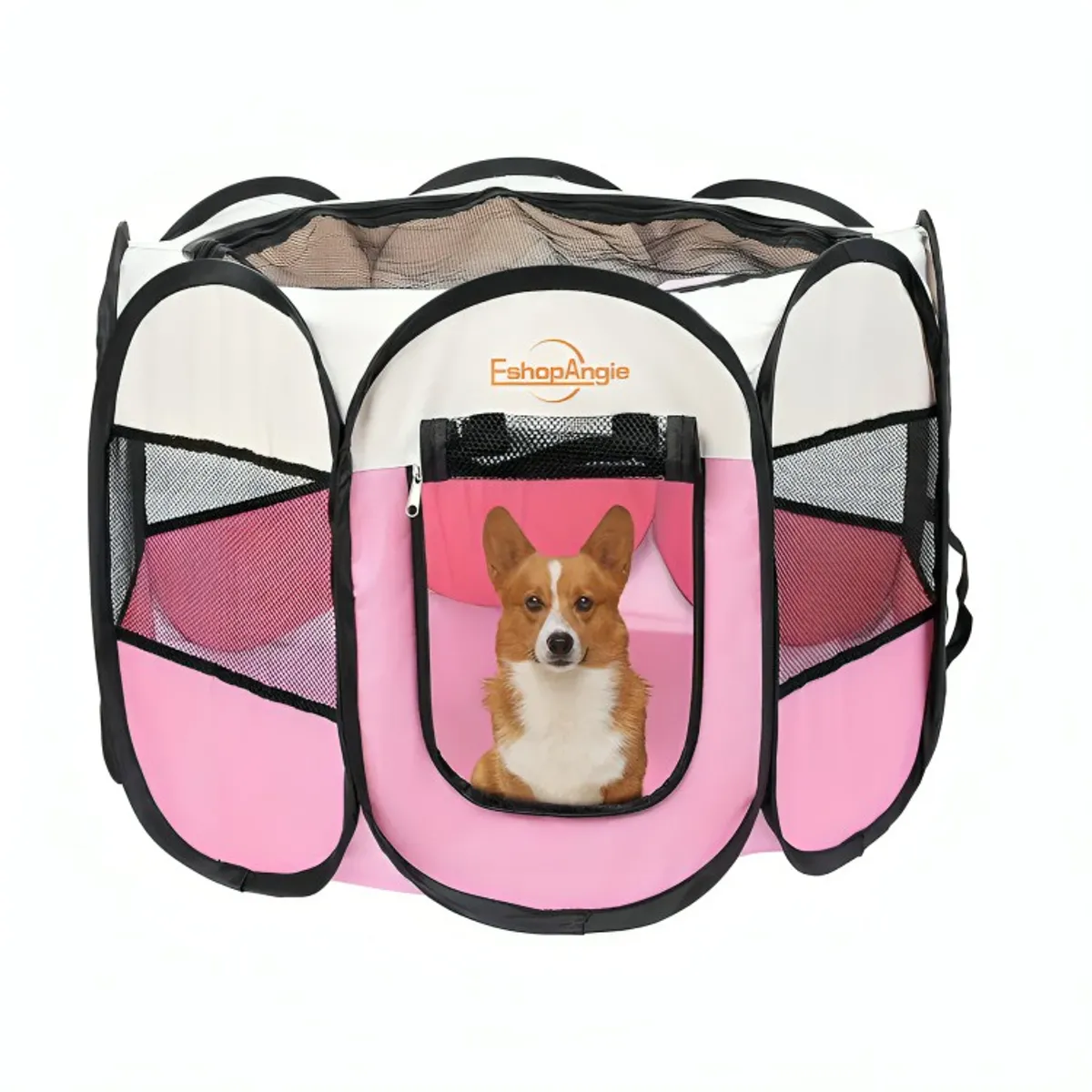 GENERICO - Corral Tienda Para Mascotas Portatil Perro Gato Rosado