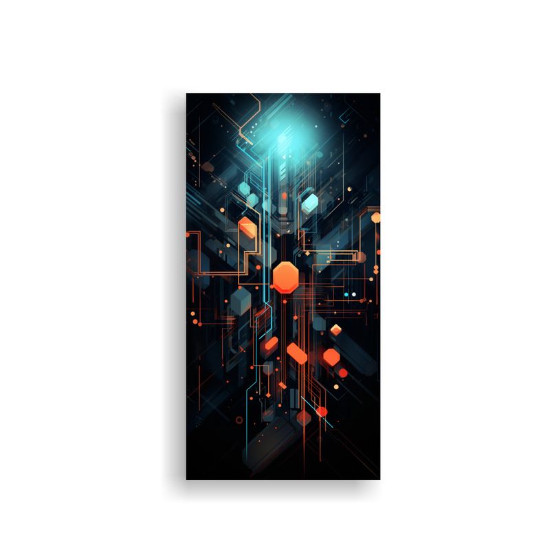 GENERICO - Cuadro De Arte De Pared Moderno Elegancia Con 40x80 Cm