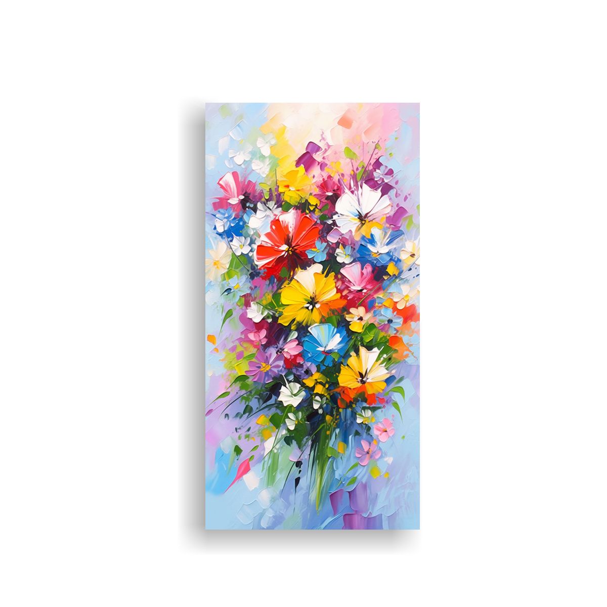 GENERICO - Cuadro De Arte Moderno Inspirador Flores Del 70x140 Cm