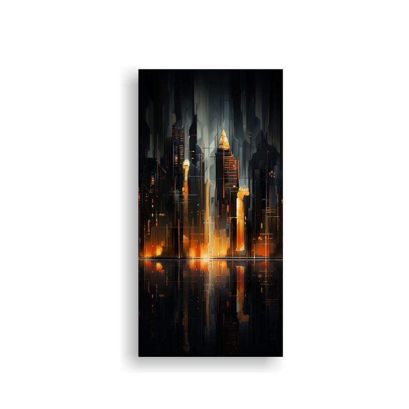 GENERICO - Cuadro Decorativo De Tela Con Impresionante 70x140 Cm
