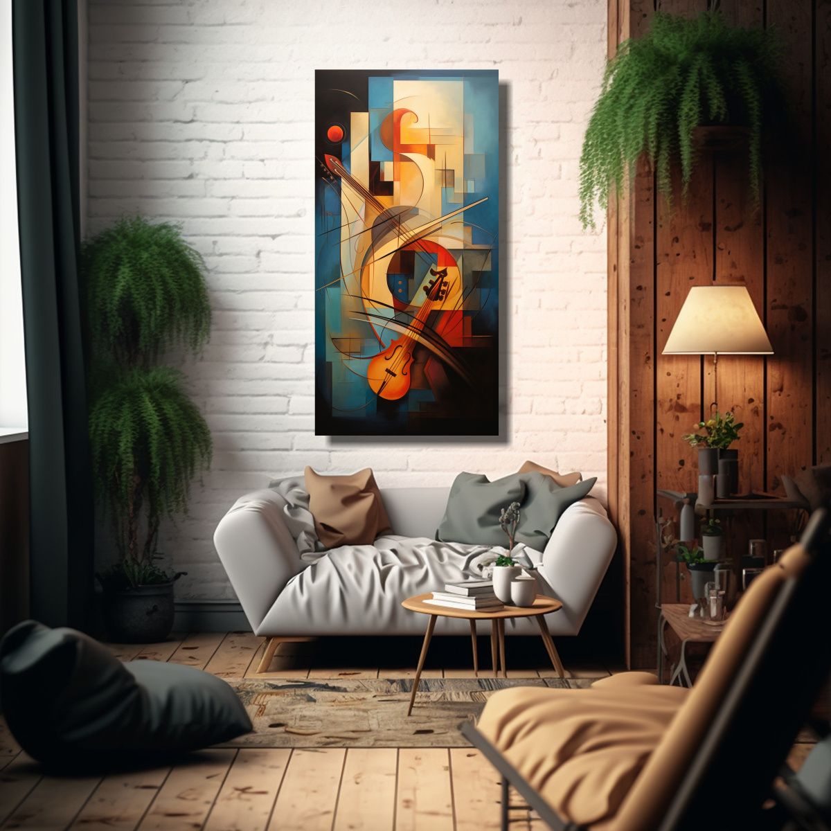 GENERICO - Cuadro Inspirador De Vitalidad Fusión De 40x80 Cm