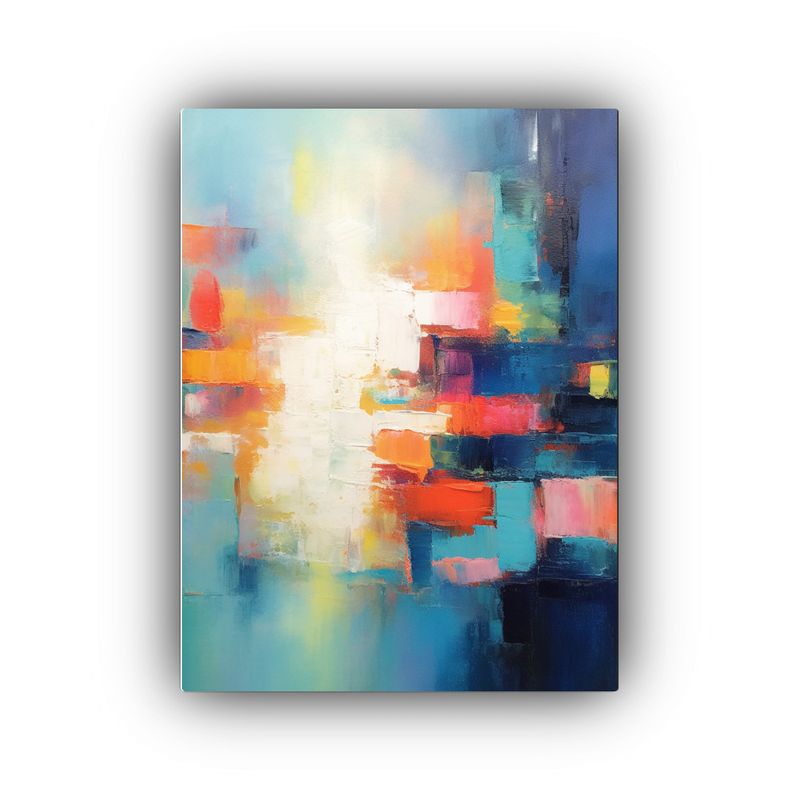 GENERICO - Cuadro Abstracto Llamativo Estilo Galería 80x120 Cm