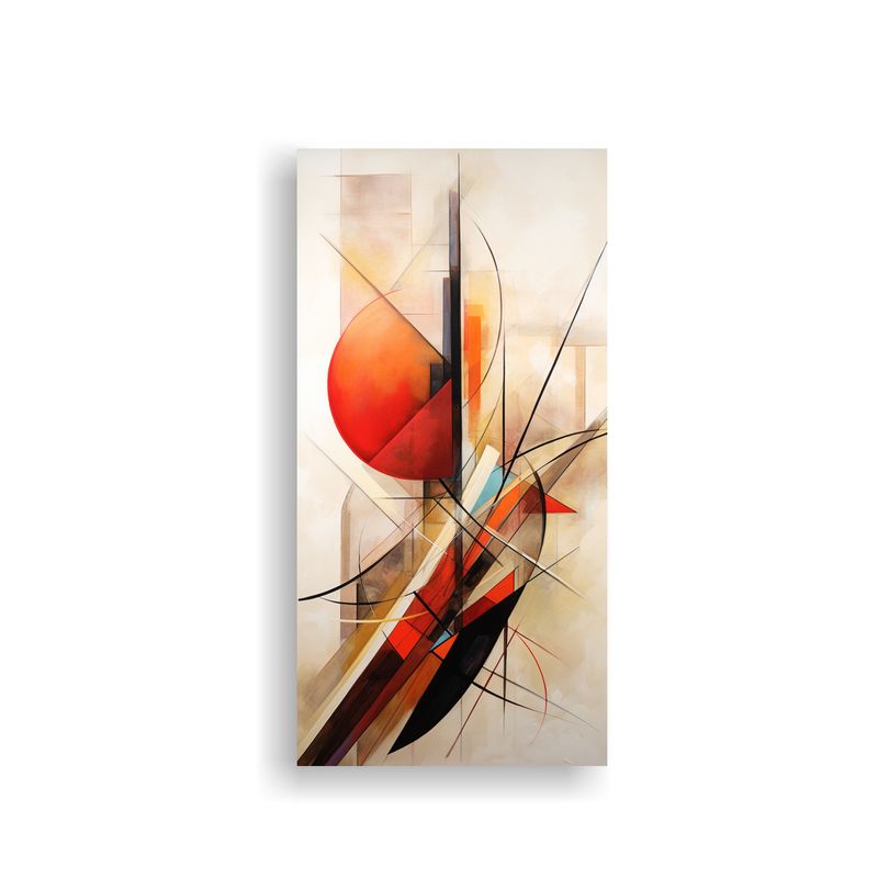 GENERICO - Cuadros Abstractos Modernos Para Living Lienzo 60x120 Cm