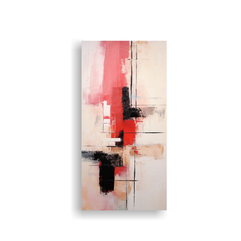 GENERICO - Cuadro Acuarela Minimalista Estilo Boho Armonía 70x140 Cm