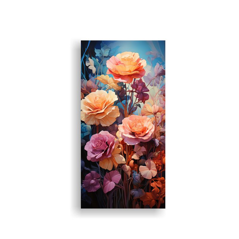 GENERICO - Cuadro Inspiración Rosas Adorables Mundo 70x140 Cm