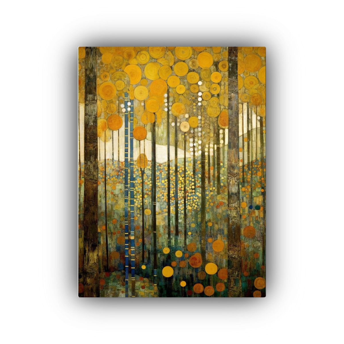 GENERICO - Cuadro Abstracto Colorido Estilo Forest Klimt 80x120 Cm