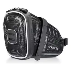 GENERICO - Bolso Para Bicicleta. Compacto, Impermeable, Para Sillin Negro