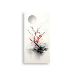 GENERICO - Arte Zen De Creatividad En Tinta Hermosa 50x100 Cm