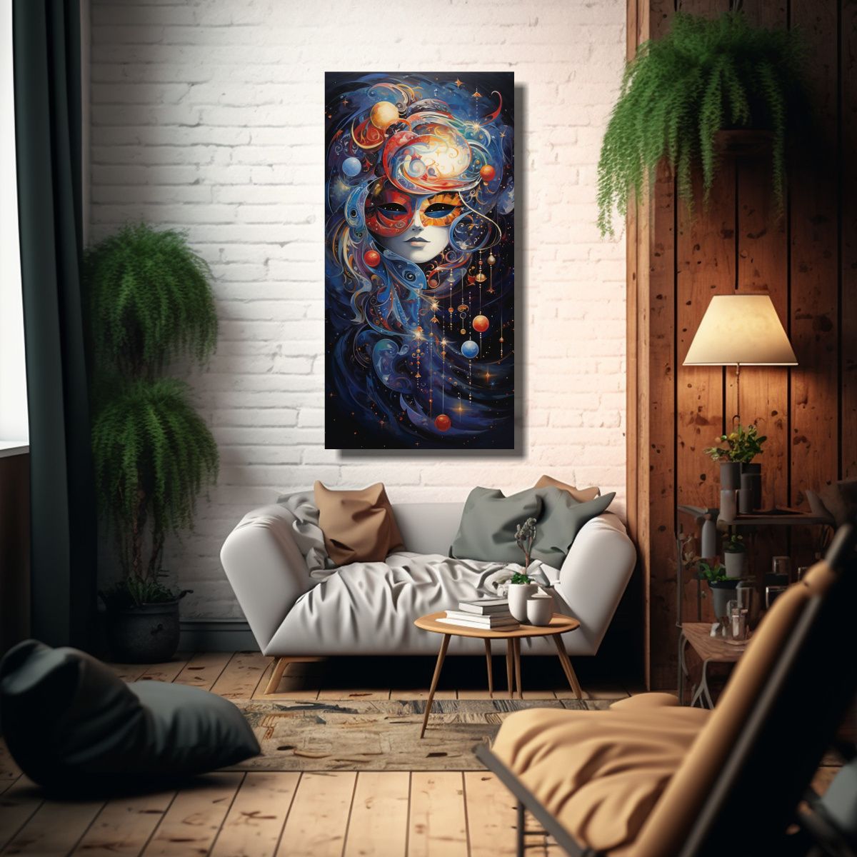 GENERICO - Pinturas Decorativas Verticales Majestuosas De 70x140 Cm