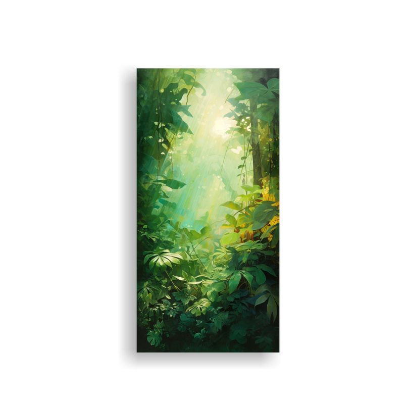 GENERICO - Cuadro Tela Sublimada Armonía Bosque Lluvia 80x160 Cm