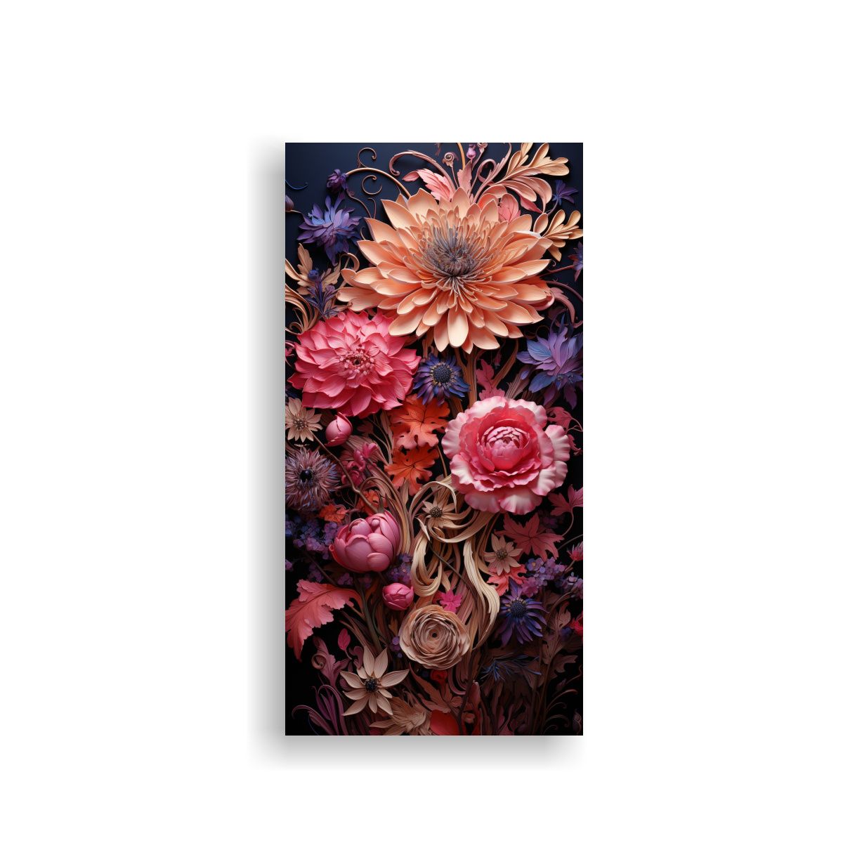 GENERICO - Cuadro Moderno Detalles Intrincados Detalle De Un 60x120 Cm