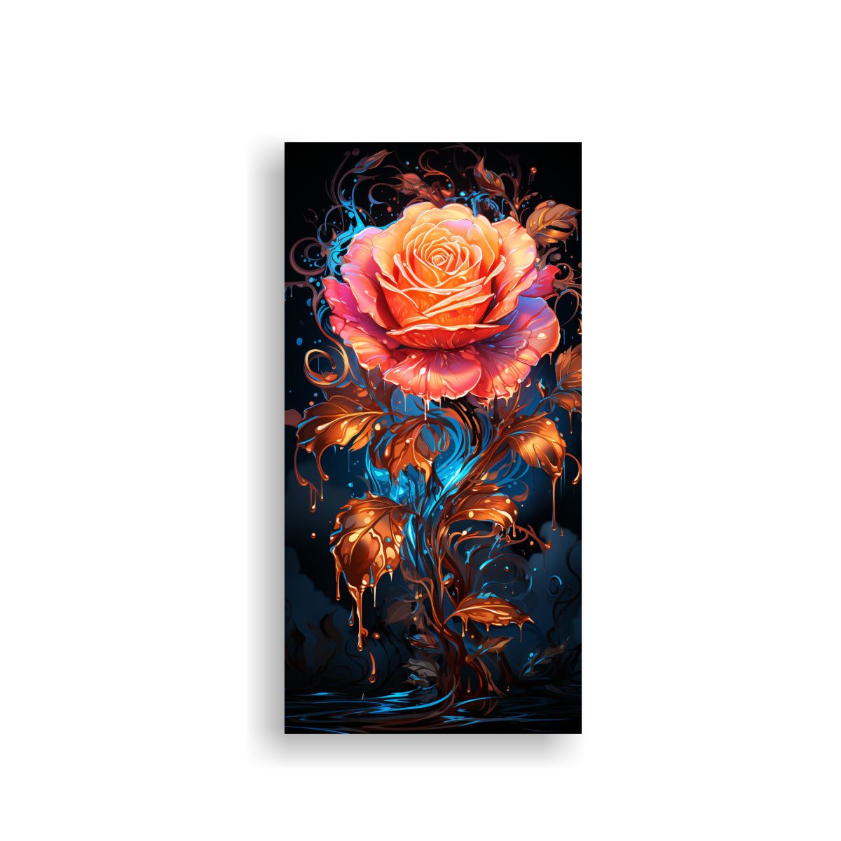 GENERICO - Cuadro Espectacular Creatividad Con Disolución 60x120 Cm