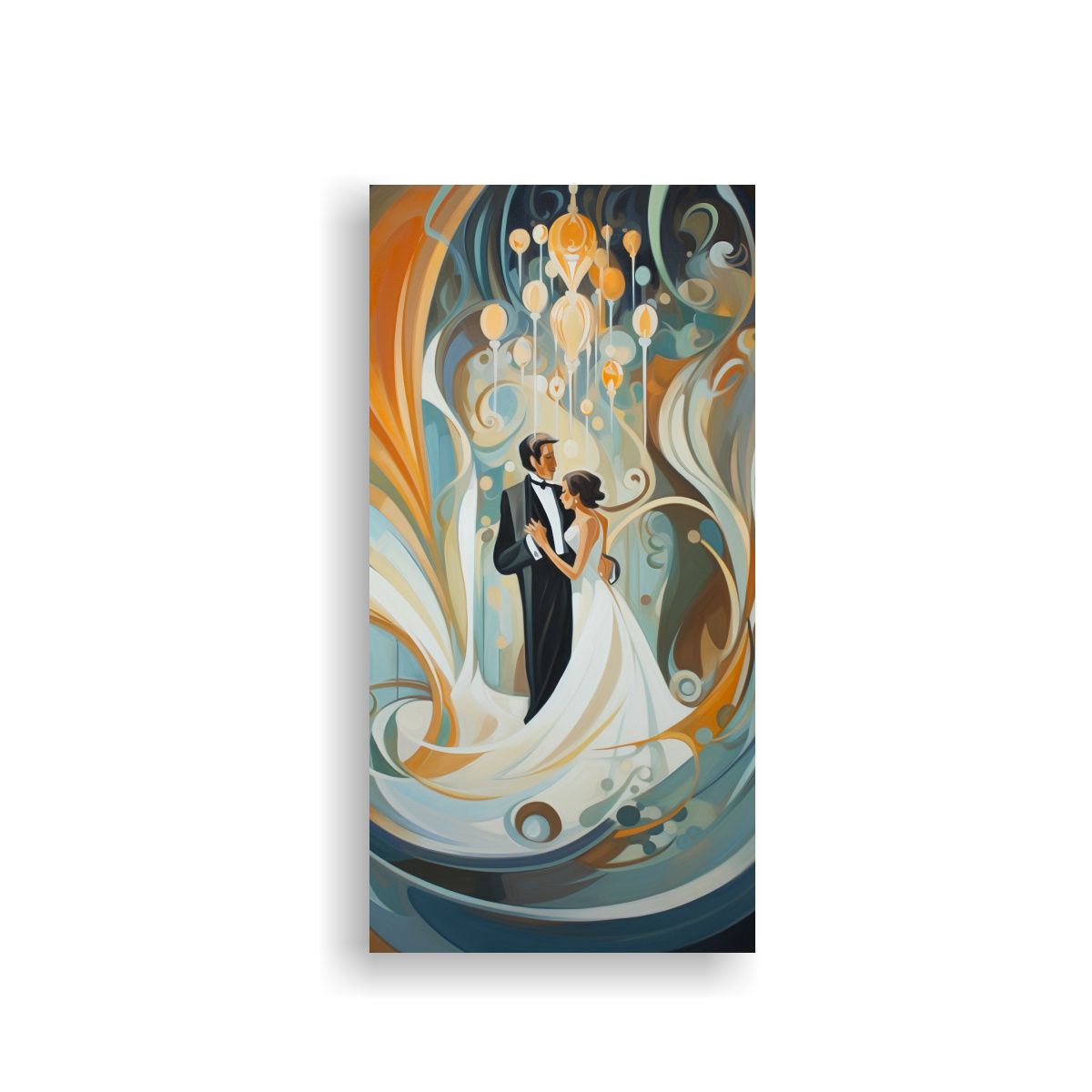 GENERICO - Lienzo Inspirador De Swirls Abstractos De 80x160 Cm