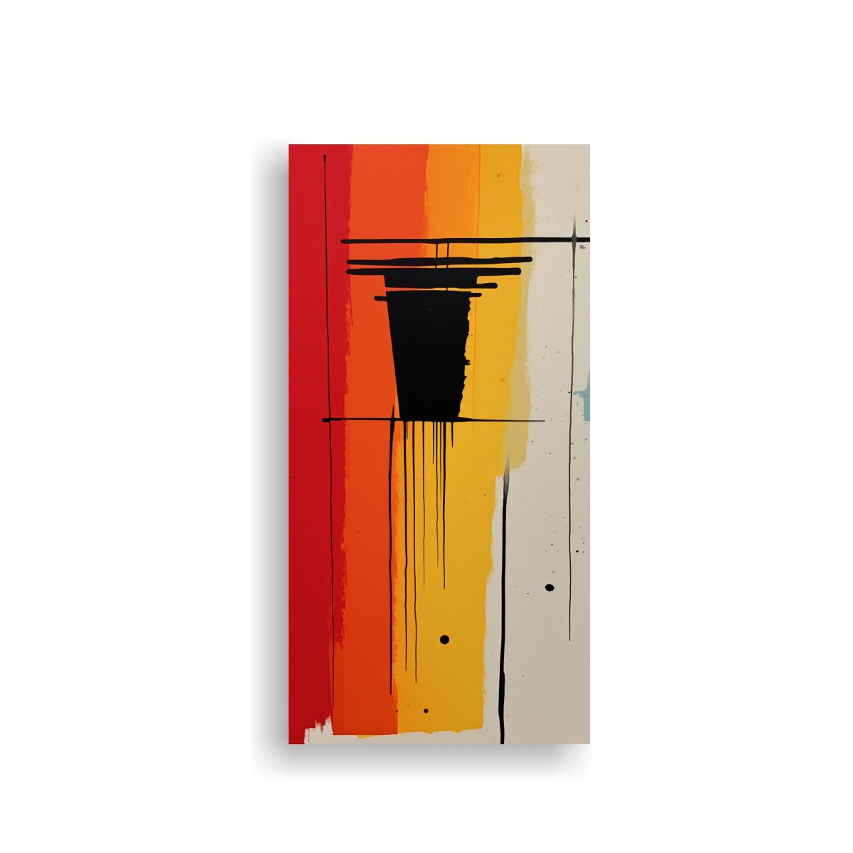 GENERICO - Pinturas Minimalistas En Lienzo Estilo Galería 70x140 Cm.