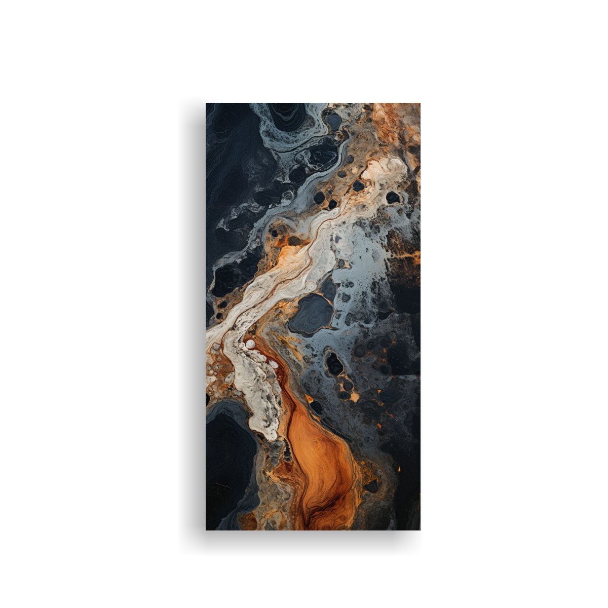 GENERICO - Pintura Abstracta De Mármol En Estilo Fluida 60x120 Cm