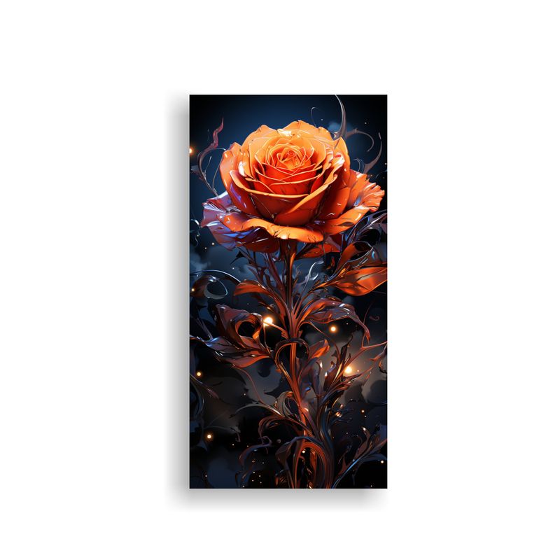GENERICO - Arte De Pared Fotografía Abstracta De Una Rosa 50x100 Cm