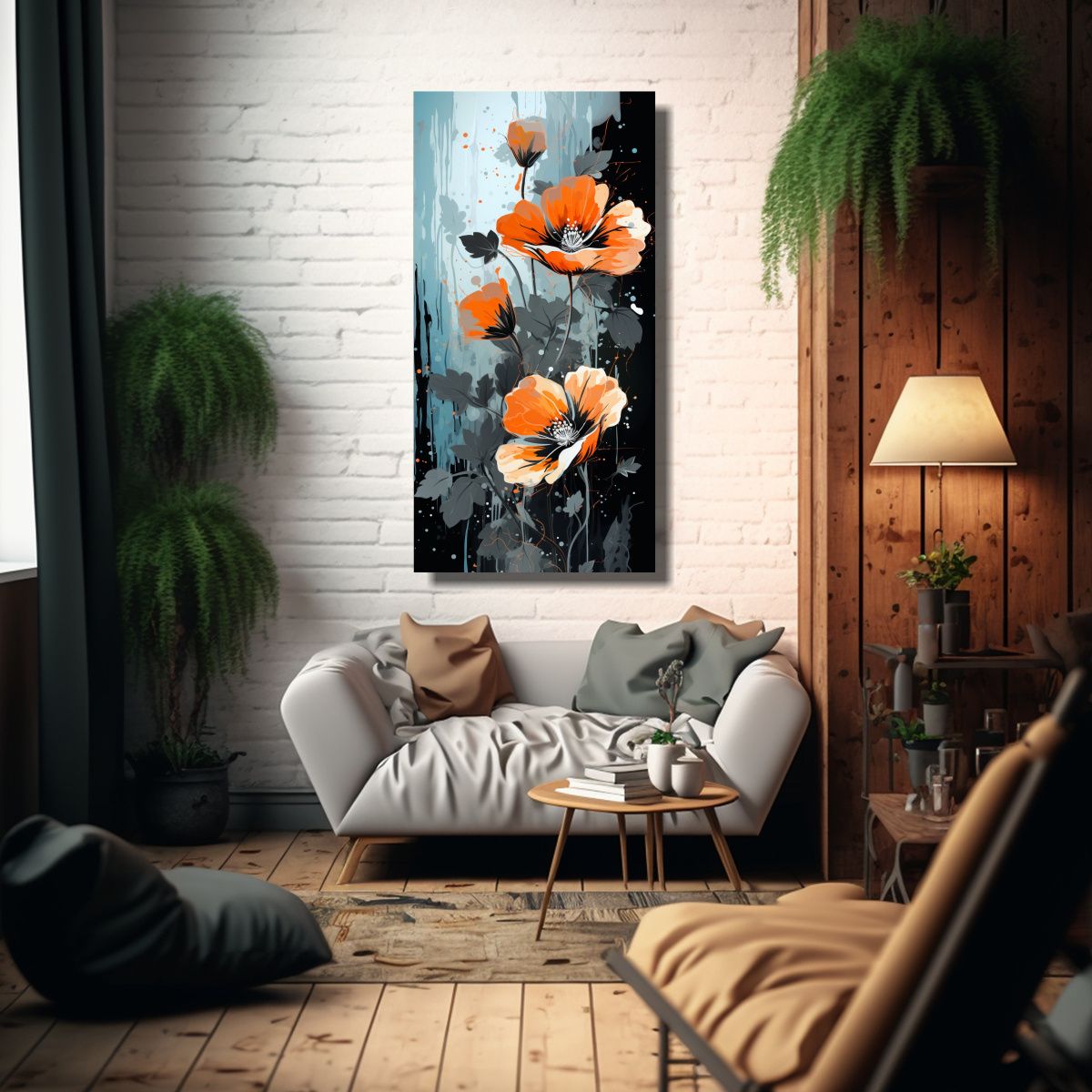 GENERICO - Pinturas Decorativas Estilo Medio Pincel Neonoir 30x60 Cm.