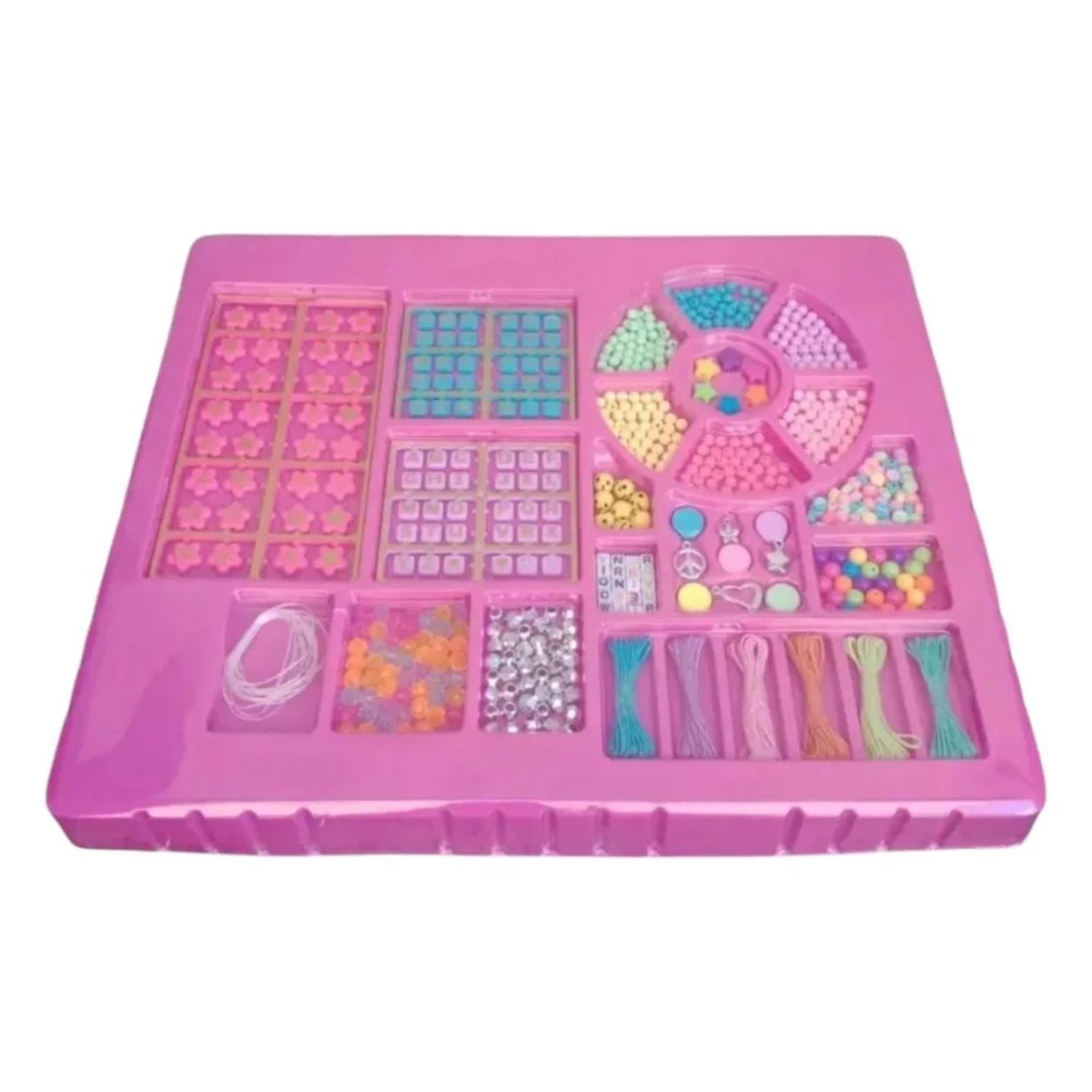 GENERICO - Juguete Set De Mostacillas Para Hacer Pulseras Infantiles