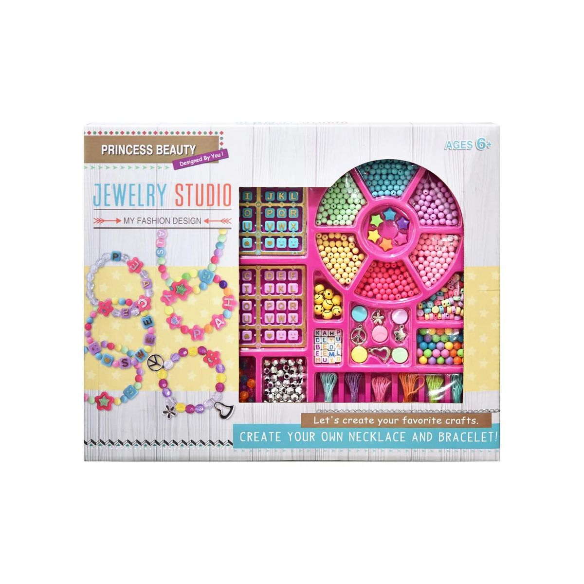 GENERICO - Juguete Set De Mostacillas Para Hacer Pulseras Infantiles